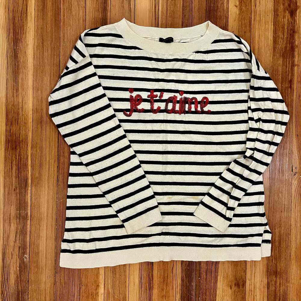 Talbots Sweater Pullover Jumper Medium Sequins Je… - image 1